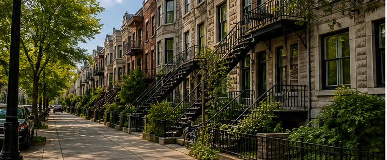 Quartier Plateau-Mont-Royal à Montréal