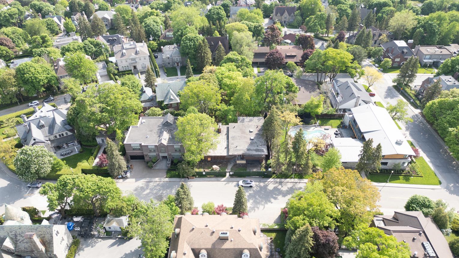 Quartier résidentiel de Westmount à Montréal